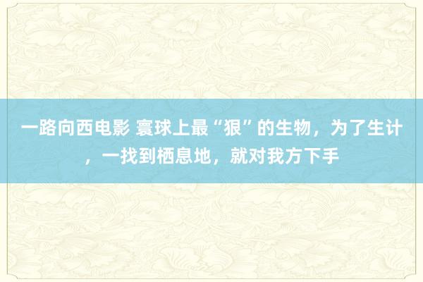 一路向西电影 寰球上最“狠”的生物，为了生计，一找到栖息地，就对我方下手
