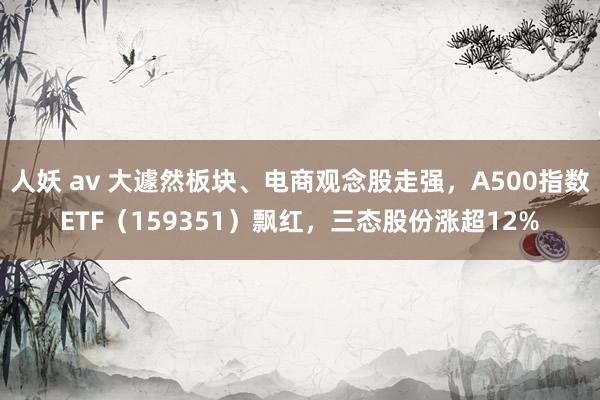 人妖 av 大遽然板块、电商观念股走强，A500指数ETF（159351）飘红，三态股份涨超12%