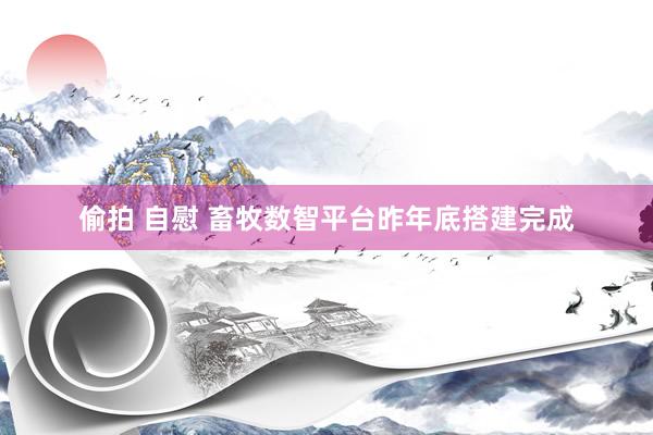 偷拍 自慰 畜牧数智平台昨年底搭建完成