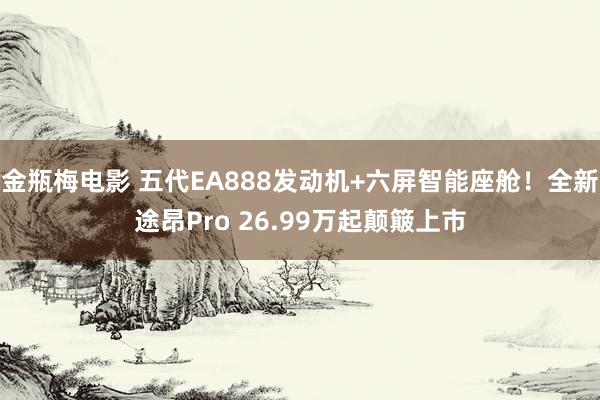 金瓶梅电影 五代EA888发动机+六屏智能座舱！全新途昂Pro 26.99万起颠簸上市