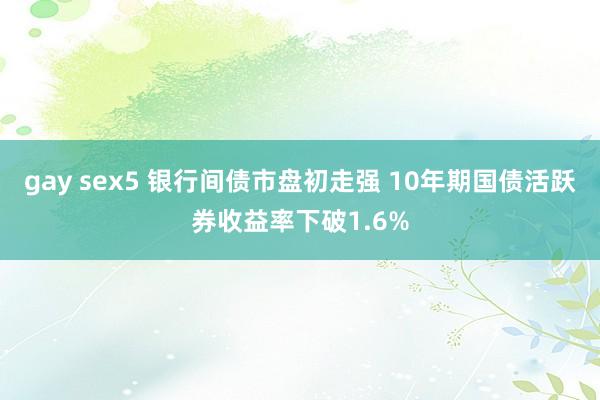 gay sex5 银行间债市盘初走强 10年期国债活跃券收益率下破1.6%
