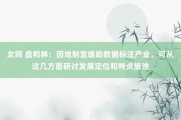 女同 盘和林：因地制宜缓助数据标注产业，可从这几方面研讨发展定位和特点旅途