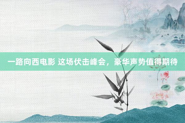 一路向西电影 这场伏击峰会，豪华声势值得期待
