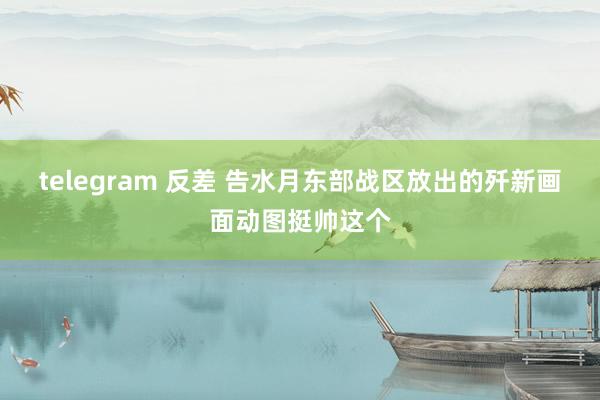 telegram 反差 告水月东部战区放出的歼新画面动图挺帅这个