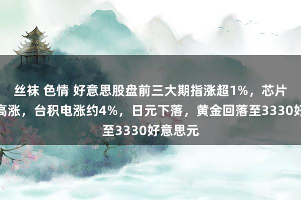 丝袜 色情 好意思股盘前三大期指涨超1%，芯片股无数高涨，台积电涨约4%，日元下落，黄金回落至3330好意思元