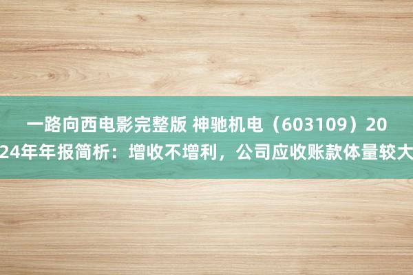 一路向西电影完整版 神驰机电（603109）2024年年报简析：增收不增利，公司应收账款体量较大